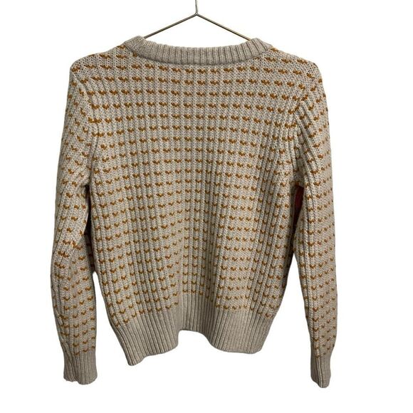 Madewell Striped Barfield Sweater 70's Inspired Retro Ski Wool Blend Size Small - Picture 6 of 8